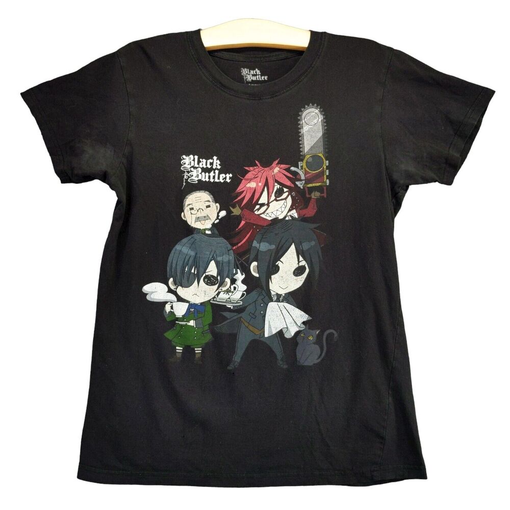 Funimation Black Butler Anime T Shirt Size Small Black Grell Graphic